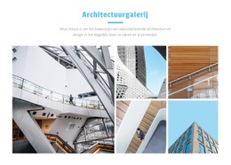 Een Exclusief Websiteontwerp Voor Galerij Met Architectonisch Ontwerp