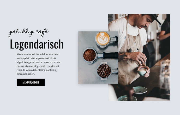 Cafe bakkerij Website ontwerp