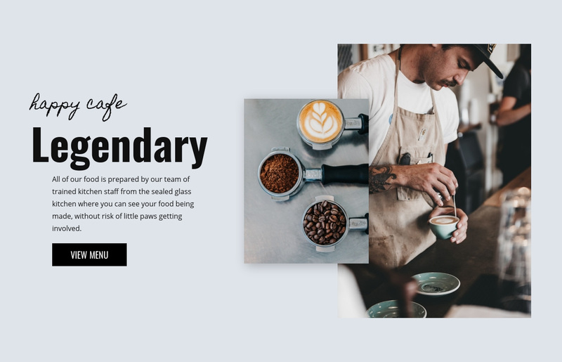 Cafe bakery Web Page Design