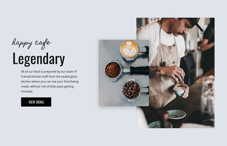Cafe bakery Webflow Template Alternative