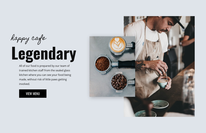 Cafe bakery Wix Template Alternative