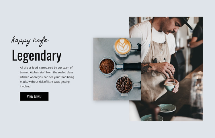 Cafe bakery WordPress Website Builder