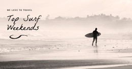 Responsive HTML5 For Top Surf Weekends