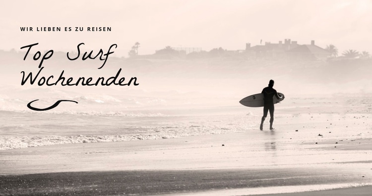 Top Surf Wochenenden HTML5-Vorlage