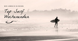 Top Surf Wochenenden – Einfaches WordPress-Theme