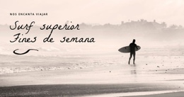 Los Mejores Fines De Semana De Surf: Plantilla Web HTML