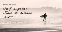 Los Mejores Fines De Semana De Surf - Tema Sencillo De WordPress