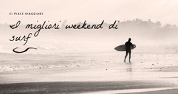 I Migliori Weekend Di Surf - Modello Web HTML