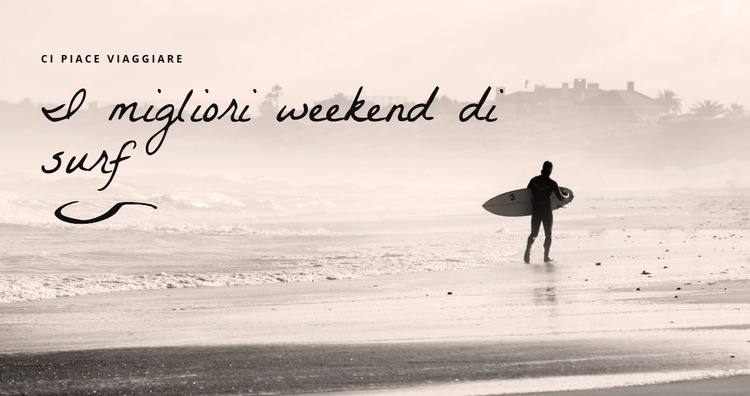 I migliori weekend di surf Modello HTML