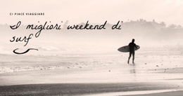 I Migliori Weekend Di Surf - Modello Di Sito Web A Pagina Singola