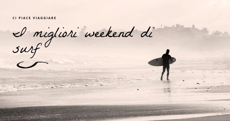 I migliori weekend di surf Tema WordPress