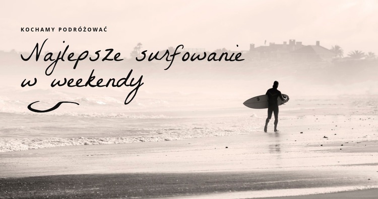 Najlepsze weekendy surfingowe Szablon HTML