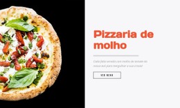 Design De Site Para Ver Menu E Comentários