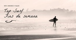 Melhores Fins De Semana De Surf - Download De Modelo HTML