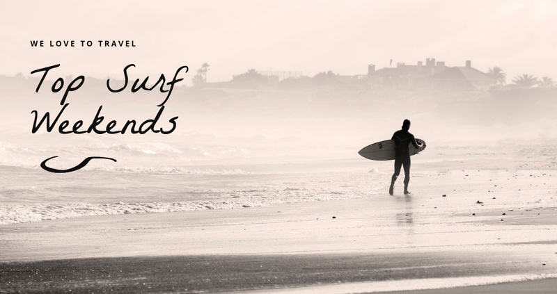 Top surf weekends Squarespace Template Alternative