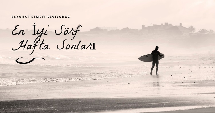 En iyi sörf hafta sonları CSS Şablonu