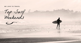 Top Surf Weekends - Simple Website Template