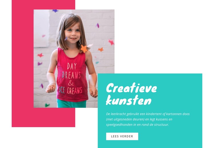 Creatieve ambachten voor kinderen HTML5-sjabloon