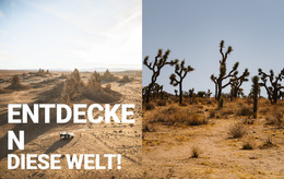 HTML-Website Für Endlose Wüsten