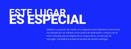 Título, Texto Sobre Fondo Azul - Plantilla HTML5 Profesional