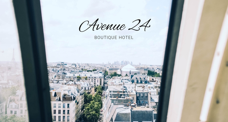 Boutique hotel One Page Template