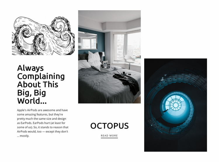 Ocean theme in interior Website Design
