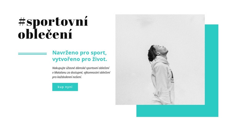 Nejlepší značky sportovního oblečení Šablona HTML