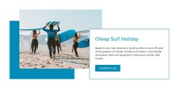 Cheep Surf Holiday CSS Website Template