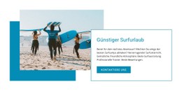 Guter Surfurlaub CSS-Websitevorlage