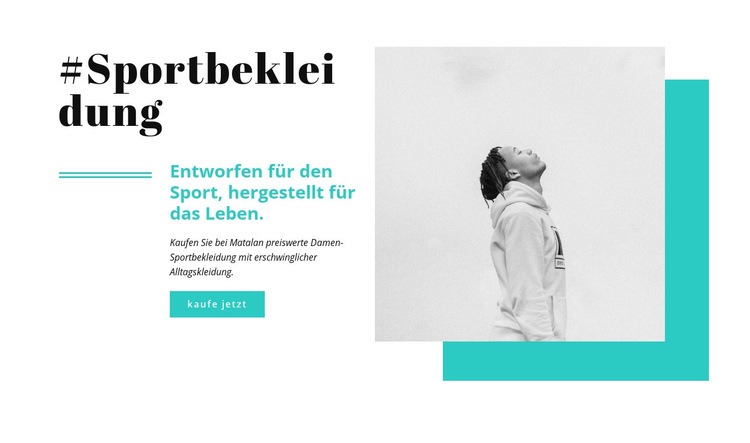 Die besten Sportswear-Marken Website Builder-Vorlagen