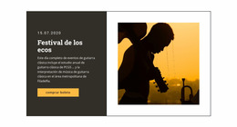 Festival De Música Y Entretenimiento: Plantilla De Sitio Web Joomla