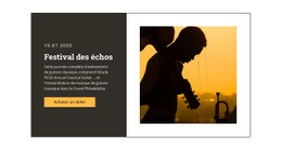 Festival De Musique Et Divertissement - Superbe Créateur De Site Web