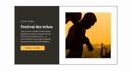 Festival De Musique Et Divertissement - Website Creator HTML