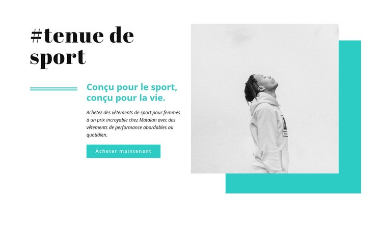 Les meilleures marques de sportswear Créateur de site Web HTML