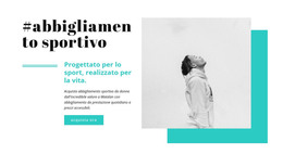 I Migliori Marchi Di Abbigliamento Sportivo - Modello Di Una Pagina