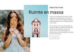 Ontwerp Van De Openbare Ruimte Eenvoudige Html-Sjabloon Met CSS