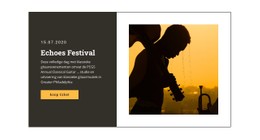 Muziekfestival En Entertainment HTML5- En CSS3-Sjabloon