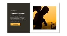 Muziekfestival En Entertainment - Prachtig Websiteontwerp