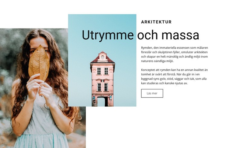 Offentlig rymddesign CSS -mall