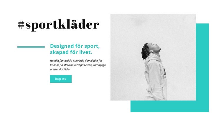 De bästa märkena för sportkläder HTML-mall