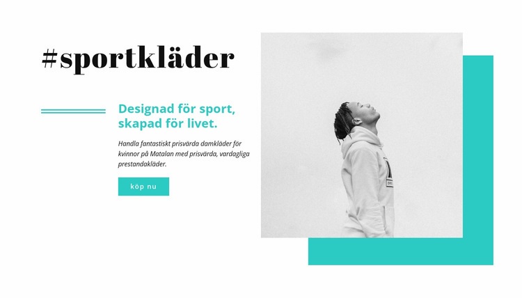 De bästa märkena för sportkläder Webbplats mall