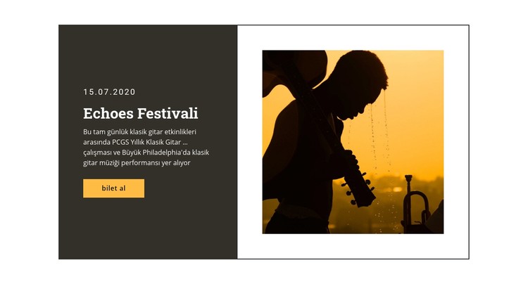 Müzik festivali ve Eğlence CSS Şablonu