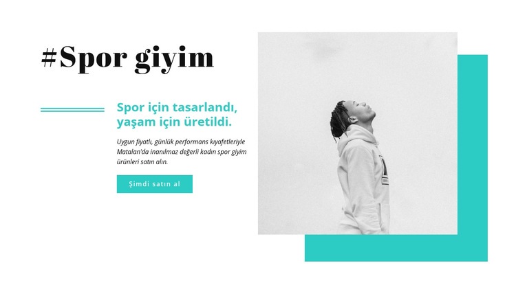 En iyi spor giyim markaları HTML5 Şablonu