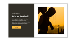 Müzik Festivali Ve Eğlence - Basit Web Sitesi Şablonu