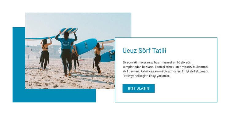 Cheep sörf tatili Web Sitesi Şablonu