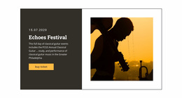 Music Festival And Entertainment - Website Creator HTML