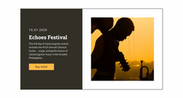 Music Festival And Entertainment - Landing Page