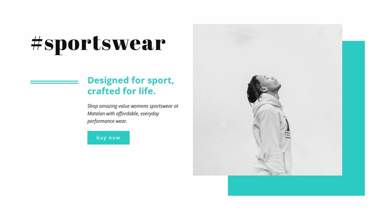 The best sportswear brands Website Template