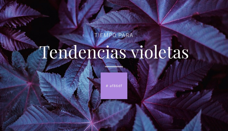 Color polarizante Plantilla HTML