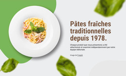 Pâtes Traditionnelles - Modèle De Site Web Gratuit